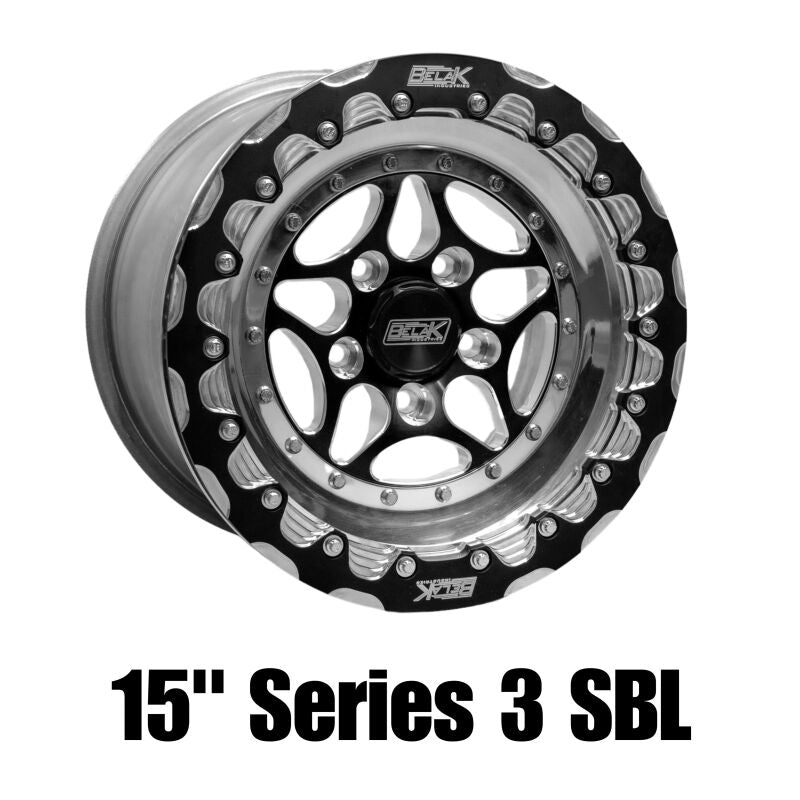 Belak 15x8 / 5in BS / 5x112 BP / High Pad / Series 3 Wheel - Single Beadlock Billet Outer Lip