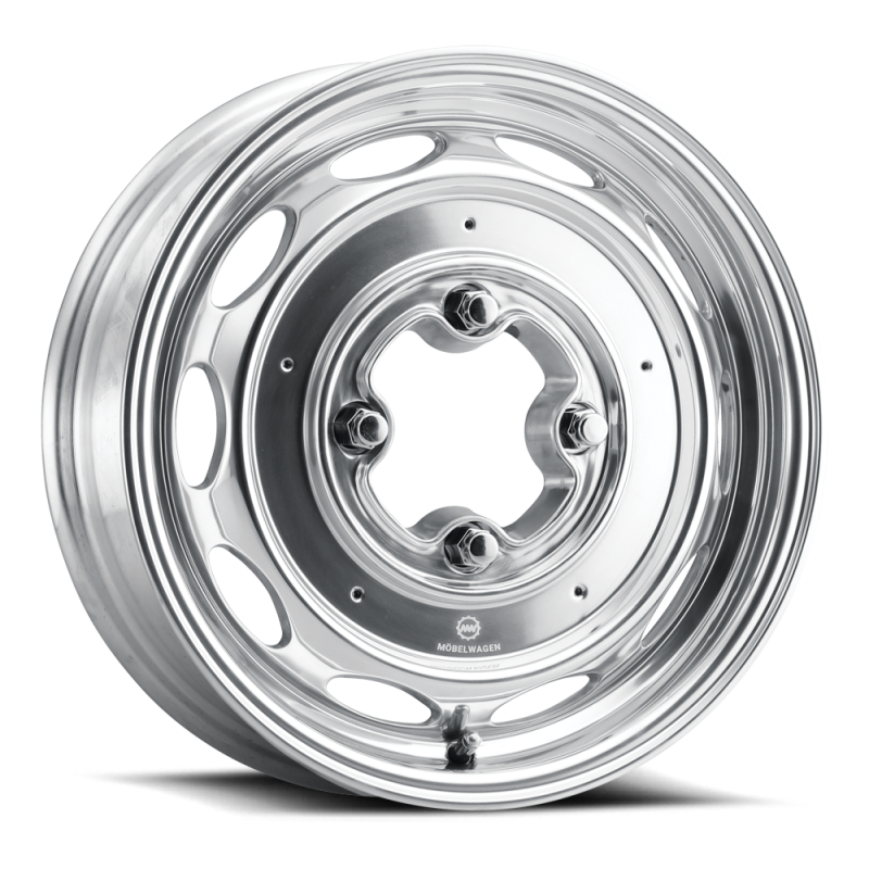 Mobelwagen MW-430P Interceptor 15x5.5in / 4x130 BP / 20mm Offset / 85.85mm Bore - Polished Wheel