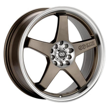 Load image into Gallery viewer, Enkei EV5 17x7 4x100/108 45mm Offset 72.6 Bolt Diameter Matte Bronze w/ Machined Lip Wheel