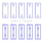 King Engine Bearings Mitsubishi 4G93 SOHC (Size STD) Main Bearing Set