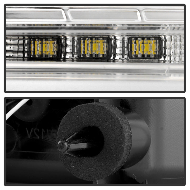 Spyder Chevy Camaro 16-18 Halogen LED Tail Lights Chrome ALT-YD-CCAM16HAL-SEQ-C