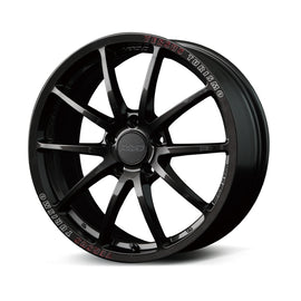 Versus VT125S 19X8.0 +42 5x114.3 Super Dark Gunmetal/MC/RAP (Red Clear)
