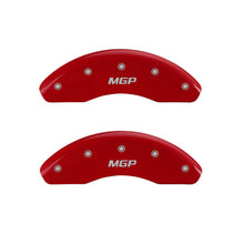 Load image into Gallery viewer, MGP 4 Caliper Covers Engraved Front &amp; Rear MGP Red Finish Silver Char 2005 Toyota Sienna