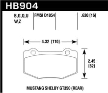 Load image into Gallery viewer, Hawk 15-17 Ford Mustang DTC-60 Compound Rear Brake Pads