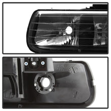 Load image into Gallery viewer, Xtune Chevy TahOE 00-06 Amber Crystal Headlights Black HD-JH-CSIL99-BK