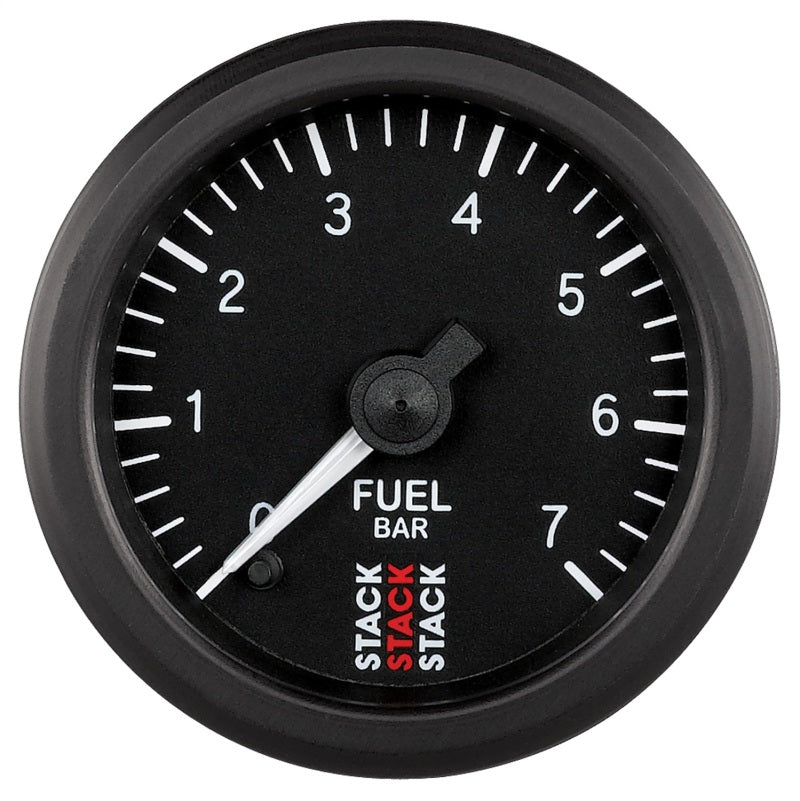 Autometer Stack 52mm 0-7 Bar M10 Male Pro Stepper Motor Fuel Pressure Gauge - Black