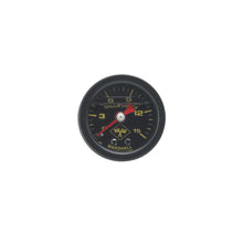 Load image into Gallery viewer, Russell Performance 15 psi fuel pressure gauge black face and case (Liquid-filled)