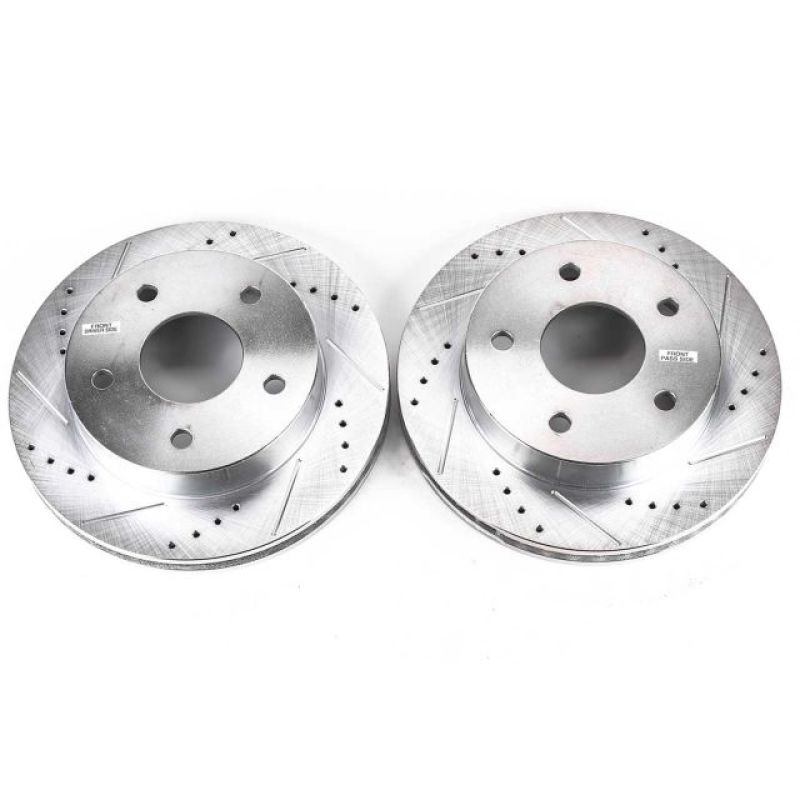 Power Stop 00-01 Dodge Ram 1500 Front Evolution Drilled & Slotted Rotors - Pair