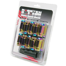 Load image into Gallery viewer, Wheel Mate Monster Locking Lug Nut Set of 4 - Chrome Neon 14x1.50