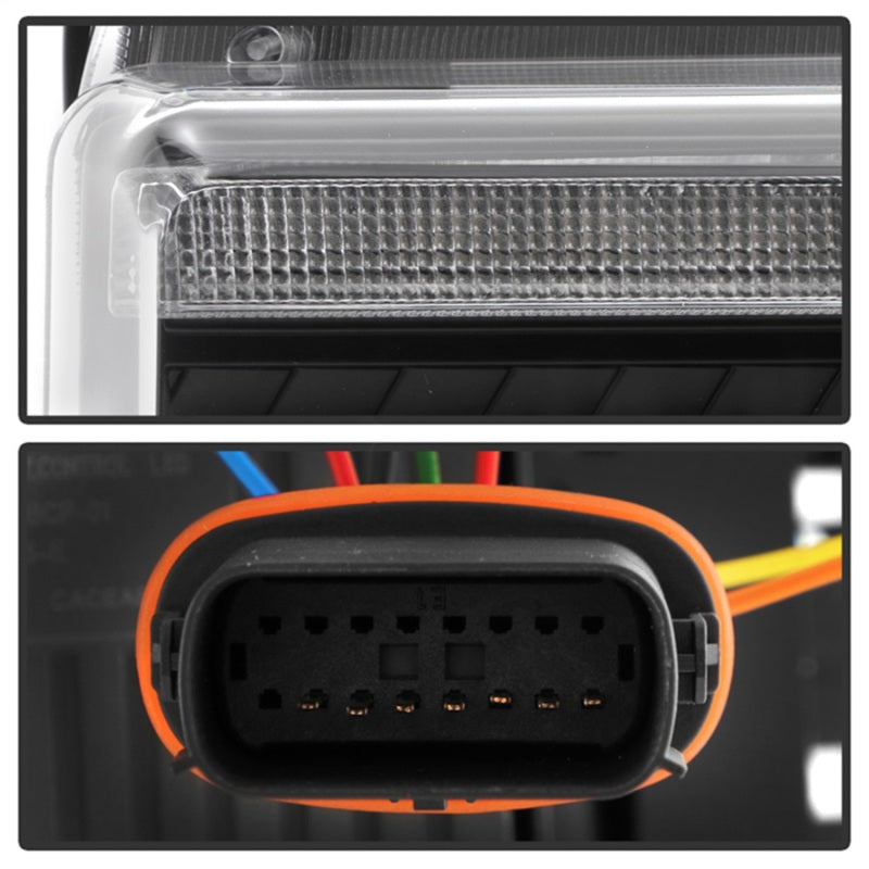 Spyder 17-19 Ford F-250/F-350/F-450 High-Power LED Headlights - Black (PRO-YD-FS17LEDAP-SEQSBGR-BK)