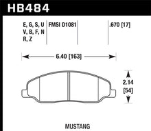 Load image into Gallery viewer, Hawk 05-10 Ford Mustang GT &amp; V6 / 07-08 Shelby GT HP+ Street Front Brake Pads