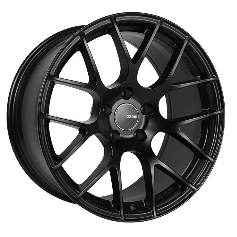 Enkei Raijin 19x9.5 35mm Offset 5x114.3 Bolt Pattern 72.6 Bore Dia Black Wheel