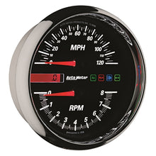 Load image into Gallery viewer, Autometer Pro-Cycle Gauge Tach/Speedo 4 1/2in 8K Rpm/120 Mph Black