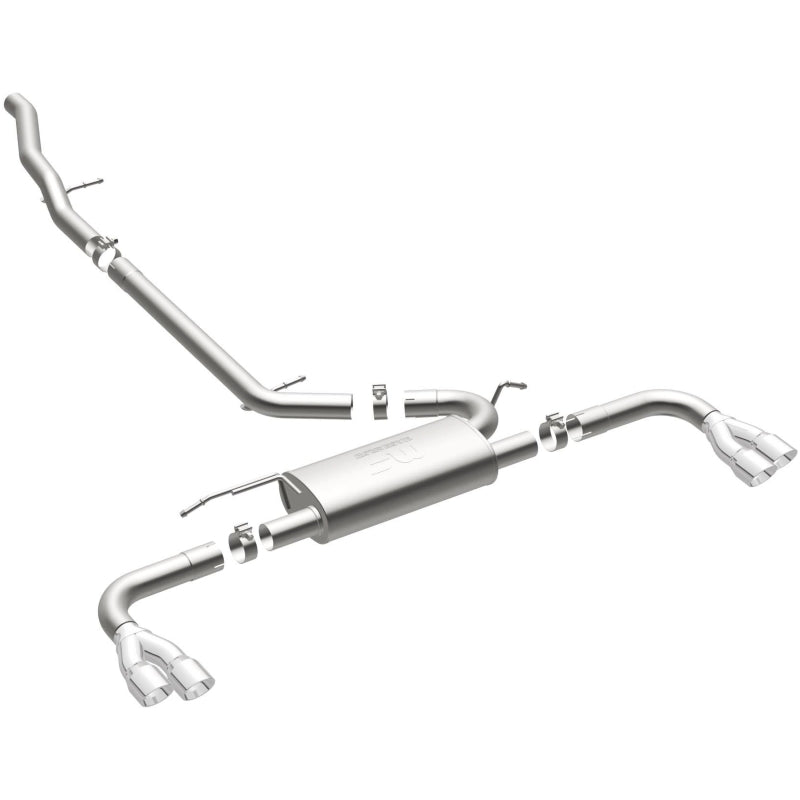 MagnaFlow 15-17 GMC Terrain V6 3.6L 409SS Cat-Back Exhaust Quad Split Rear with 3in Polished Tips