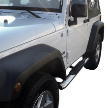 Load image into Gallery viewer, Westin 2007-2017 Jeep Wrangler 2dr PRO TRAXX 4 Oval Nerf Step Bars - SS