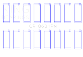 King Engine Bearings Chrysler 361/383 (Size STD) Performance Rod Bearing Set