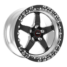 Load image into Gallery viewer, Weld S71 15x11.33 / 5x4.5 BP / 7.5in. BS Black Wheel (Low Pad) - Black Single Beadlock MT