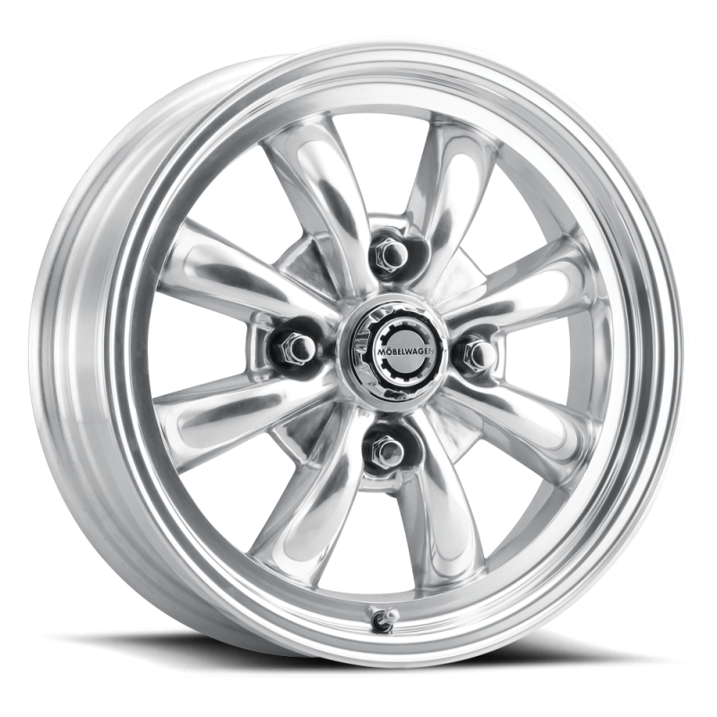 Mobelwagen MW-731P Blitz 15x5.5in / 4x130 BP / 20mm Offset / 88.6mm Bore - Polished Wheel