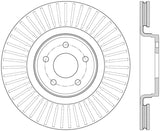 StopTech 14+ Ford Focus ST w/ 335mm Brakes Front Right Slotted & Drilled Rotor