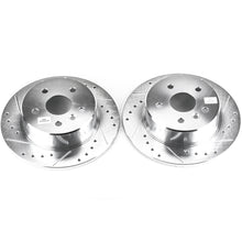 Load image into Gallery viewer, Power Stop 00-04 Toyota Avalon Rear Evolution Drilled &amp; Slotted Rotors - Pair