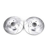 Power Stop 03-04 Infiniti M45 Front Evolution Drilled & Slotted Rotors - Pair