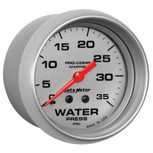 Load image into Gallery viewer, Autometer Ultra-Lite 2 5/8in Mechanical 35 PSI Water Pressure Gauge