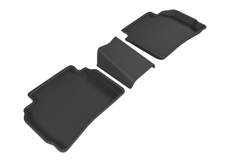 3D MAXpider 2016-2020 Chevrolet Malibu Kagu 2nd Row Floormats - Black