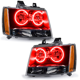 Oracle 07-13 Chevrolet Avalanche Pre-Assembled SMD Headlights - Red