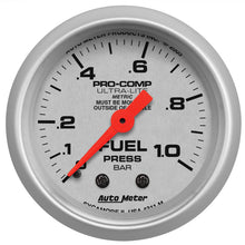 Load image into Gallery viewer, Autometer Ultra-Lite 52mm 0-1.0 Bar Mechanical Fuel Pressure Gauge