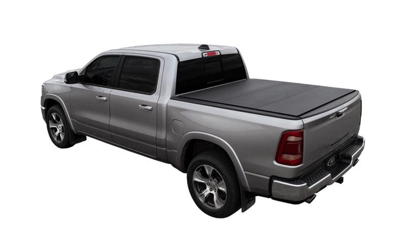 Access LOMAX Tri-Fold Cover Black Urethane Split Rail 19+ Ram 1500 - 6ft 4in Bed (w/o RamBox)