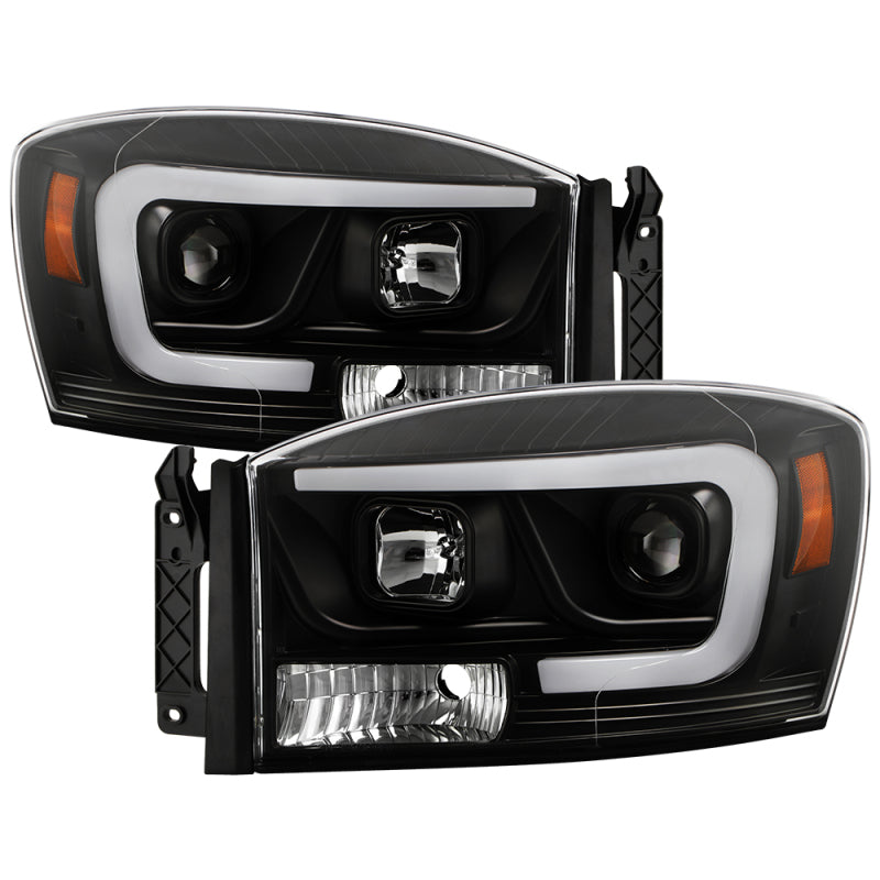 Spyder 06-08 Dodge Ram 1500 LED Headlights - Black PRO-YD-DR06PL-BK