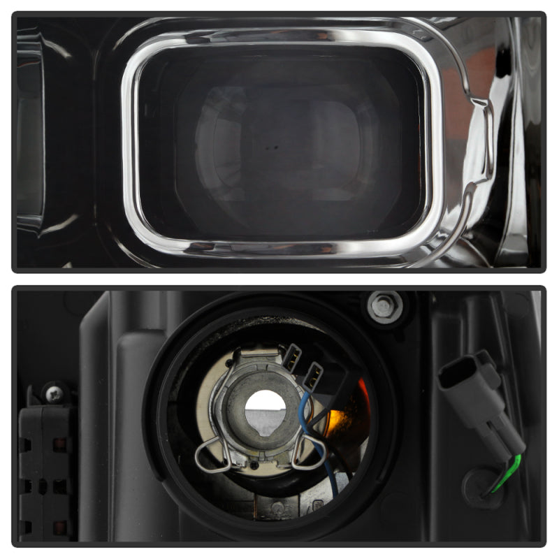 Spyder Dodge Ram 19-20 Halogen Model Projector Headlights Chrome PRO-YD-DR19HALSI-SEQ-C