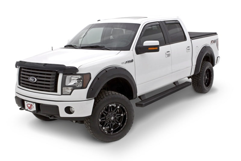 Lund 09-14 Ford F-150 (Ex Raptor) RX-Rivet Style Textured Elite Series Fender Flares - Black (4 Pc.)