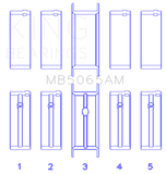 King Engine Bearings Chrysler/Mitsubishi 122ci 2.0L (Size 0.25) Main Bearing Set