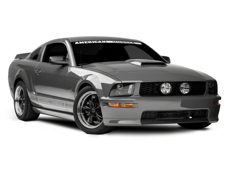 Raxiom 05-09 Ford Mustang Excluding GT500 LED Halo Projector Headlights- Blk Housing (Clear Lens)