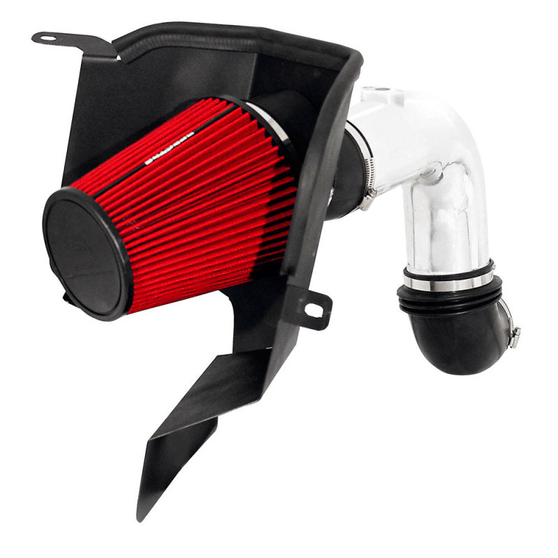 Spectre 03-07 Dodge RAM L6-5.9L DSL Air Intake Kit - Polished w/Red Filter