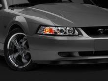 Load image into Gallery viewer, Raxiom 99-04 Ford Mustang Dual LED Halo Projector Headlights- Chrome Housing (Clear Lens)