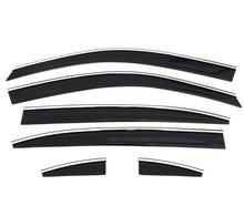 Load image into Gallery viewer, AVS 10-17 Cadillac SRX Ventvisor Low Profile Deflectors 6pc - Smoke w/Chrome Trim