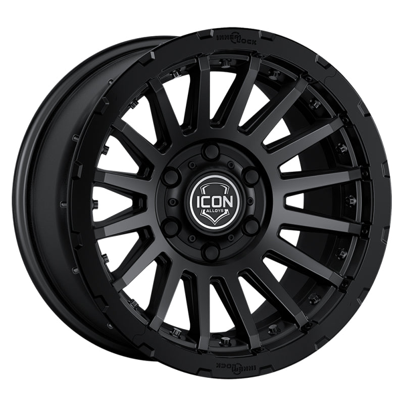 ICON Recon Pro 17x8.5 8 x 6.5 13mm Offset 5.25in BS Satin Black Wheel