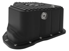 Load image into Gallery viewer, aFe POWER GM Diesel Trucks 01-10 V8-6.6L (td) Pro Series Engine Oil Pan Black w/ Machined Fins
