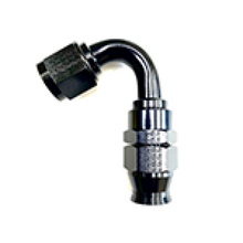 Load image into Gallery viewer, Fragola -10AN Real Street x 120 Degree Hose End Black For PTFE Hose