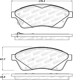 StopTech Street Brake Pads - Front