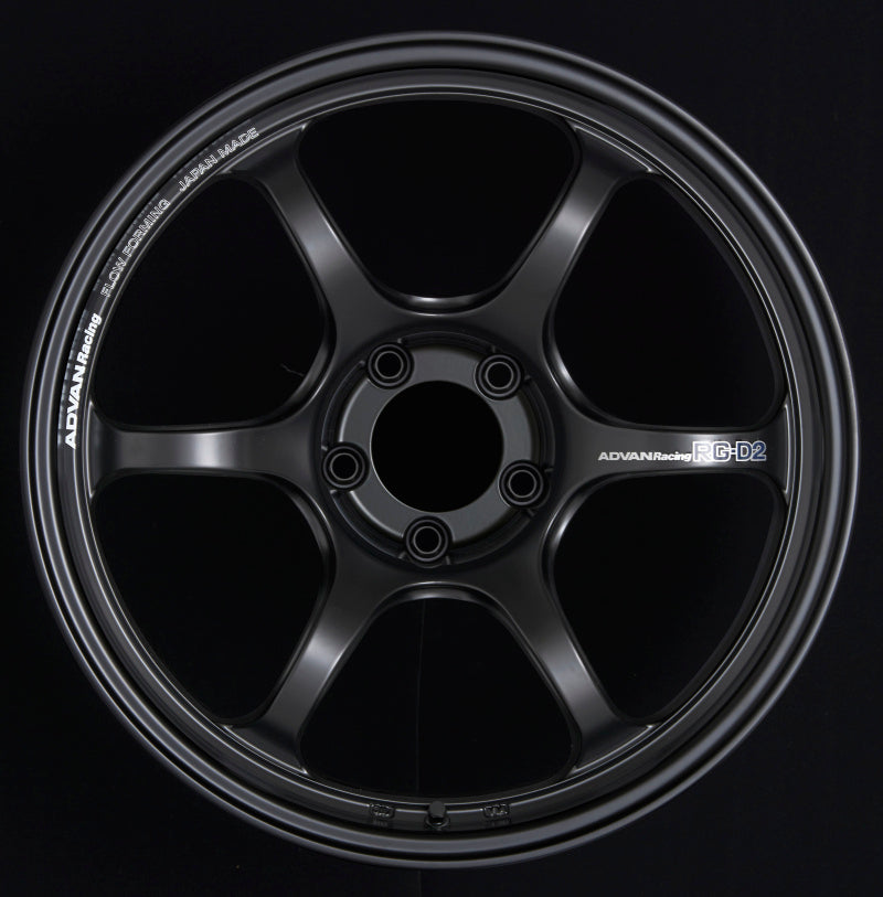 Advan RG-D2 17x9.0 +35 5-114.3 Semi Gloss Black Wheel