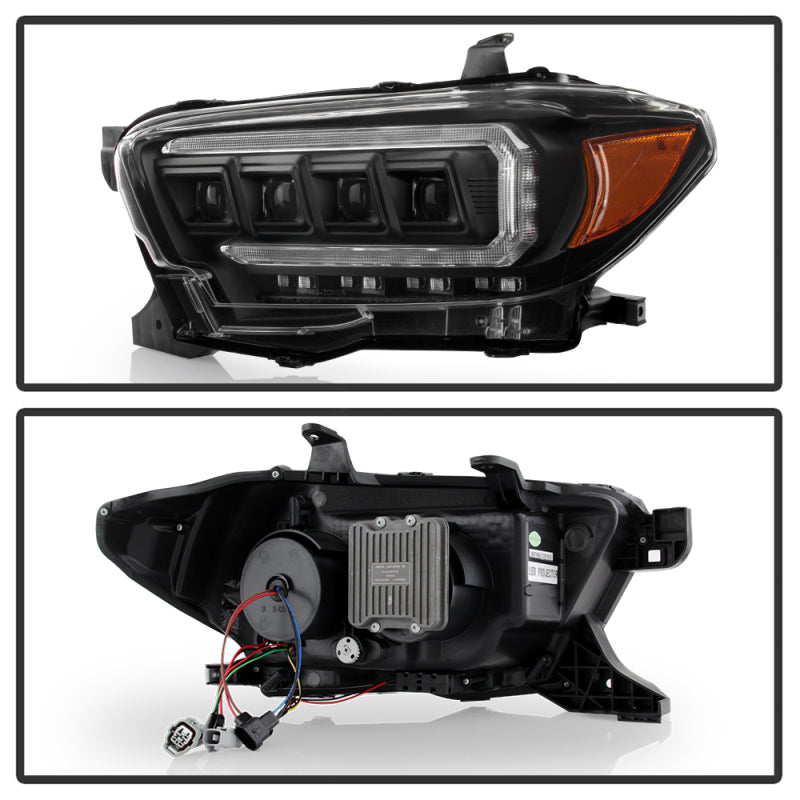 Spyder 16-20 Toyota Tacoma LED Model Only High-Power LED Headlights - Black PRO-YD-TT16LEDAP-BK