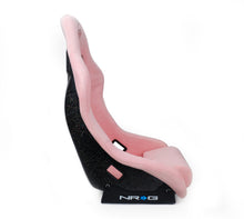 Load image into Gallery viewer, NRG FRP Bucket Seat Prisma Edition w/ Pearlized Back and Pink Alcantara (Medium)