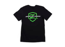 Load image into Gallery viewer, Zone Offroad Black Premium Cotton T-Shirt - Green Logo - Large