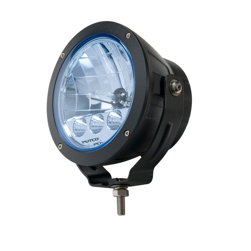 Putco HID Off Road Lamp w/3 LED DayTime Running Lights - 6in Black Housing w/ Blue Tinted Lens