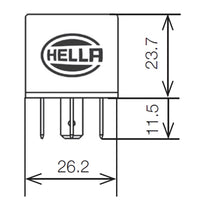 Load image into Gallery viewer, Hella Relay 12V 20/40A Spdt Res