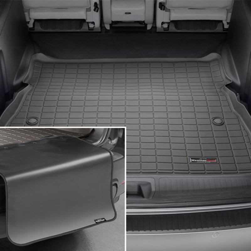 WeatherTech 21-23 GMC Yukon XL / Yukon Denali XL Seatback Cargo Liner HP w/Bumper Protector - Black