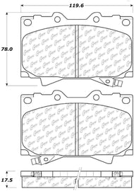 StopTech 98-07 Toyota Land Cruiser/Lexus LX470 Front Truck & SUV Brake Pad